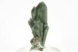 Arsenopyrite on Hedenbergite Included Quartz - Mongolia #226214-1